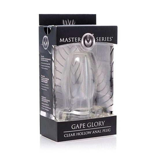 Gape Glory Clear Hollow Anal Plug by XR Brands - Butt Plugs