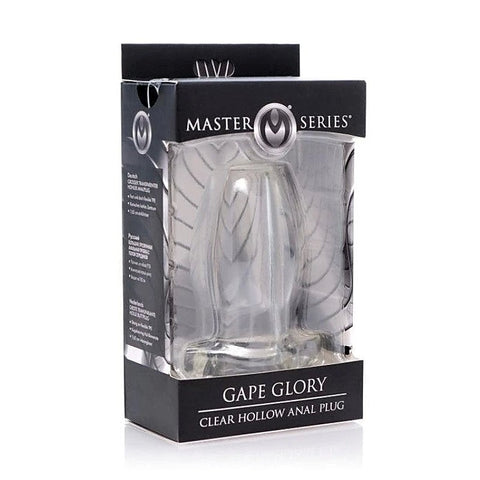 Gape Glory Clear Hollow Anal Plug by XR Brands - Butt Plugs
