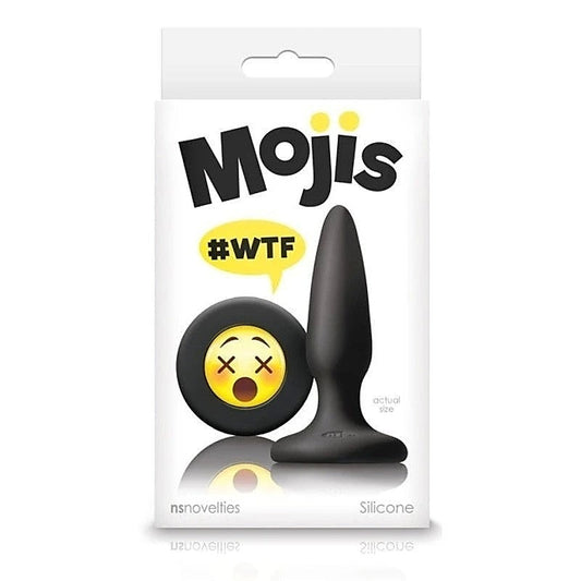 Mojis WTF Black Silicone Butt Plug by NS Novelties - Butt Plugs