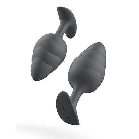 B Swish Bfilled Basic Wave Weighted Anal Plug with Free Floating Ball - Body Stockings