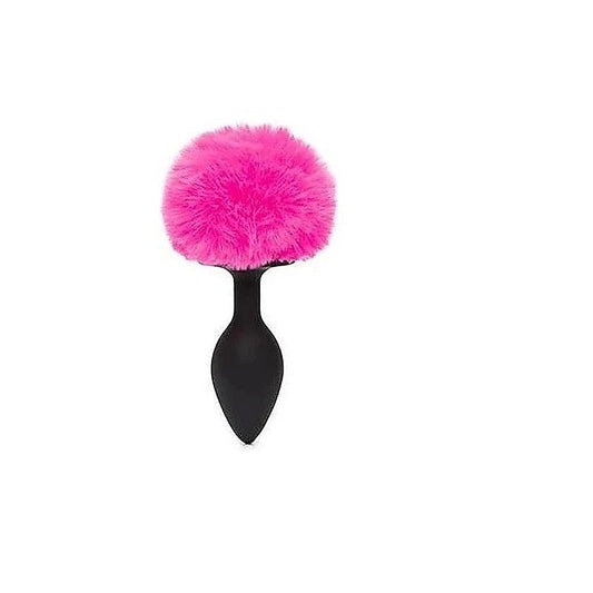 Happy Rabbit Pink Bunny Tail Plug by Love Honey - Butt Plugs