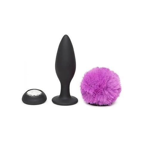 Happy Rabbit Rechargeable Vibrating Bunny Tail Butt Plug - Anal Vibrators