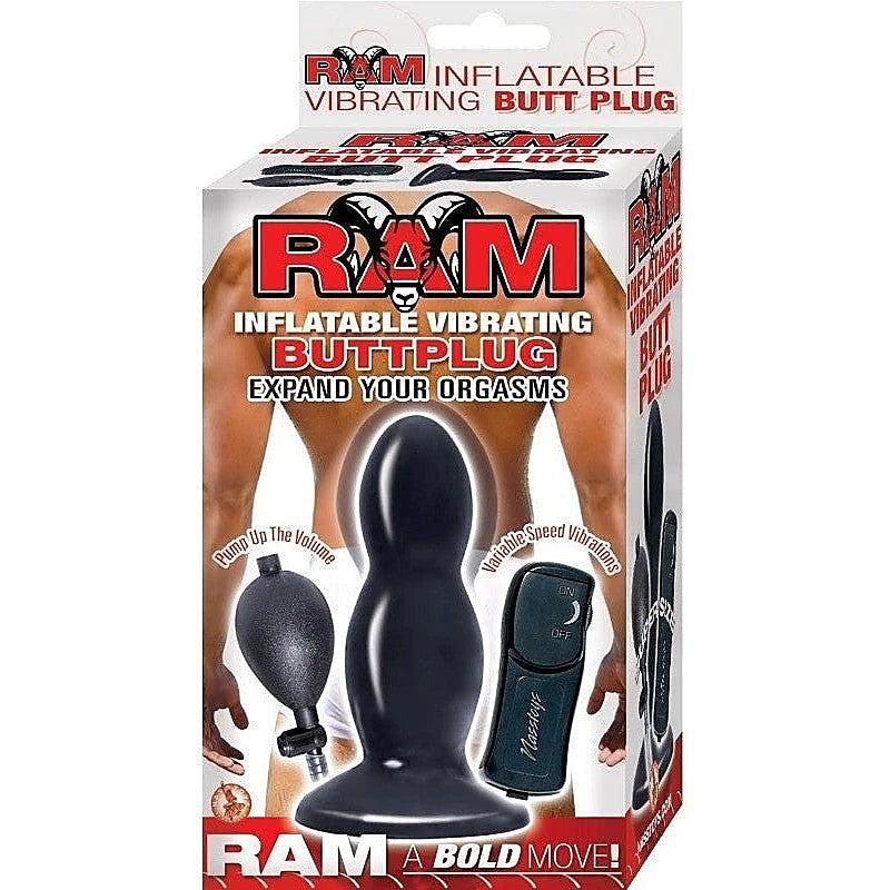 Ram Inflatable Vibrating Buttplug by Nasstoys - Butt Plugs