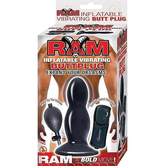 Ram Inflatable Vibrating Buttplug by Nasstoys - Butt Plugs