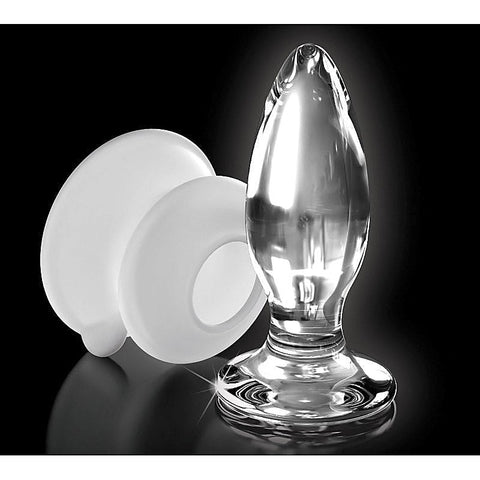 Icicles No 91 Suction Cup Base Glass Butt Plug by Pipedream - Glass Sex Toys