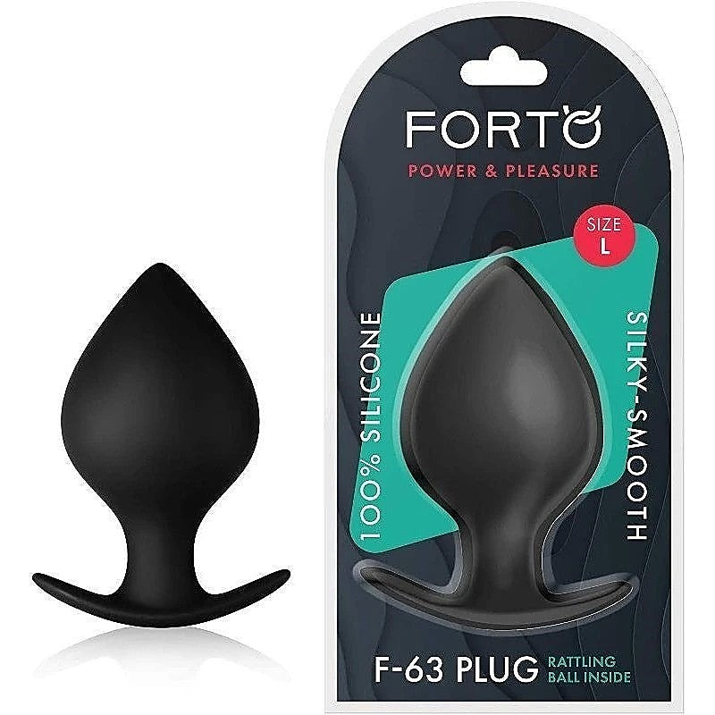 Forto F-63 Rattler Spade Black by VVOLE LLC - Butt Plugs