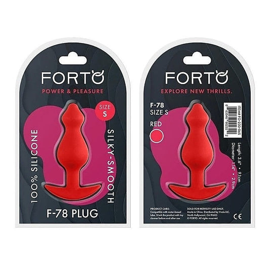 Forto F-78 Pointee Plug Red by VVOLE LLC - Butt Plugs