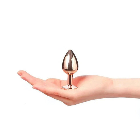 Marc Dorcel Toys Diamond Plug Rose Gold Aluminum Butt Plug - Butt Plugs