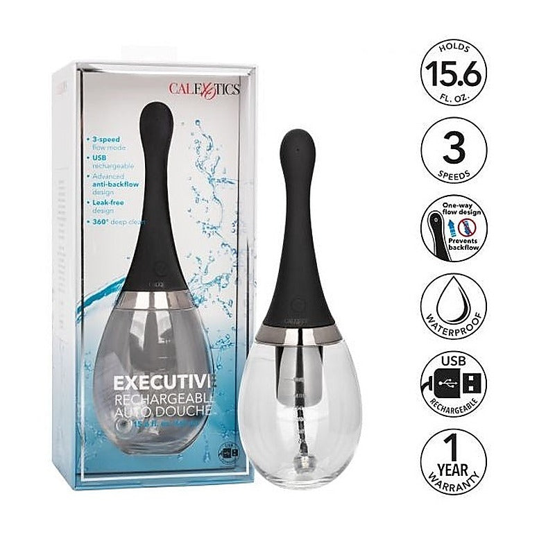 Executive Rechargeable Auto Douche by California Exotics - Anal Cleansing