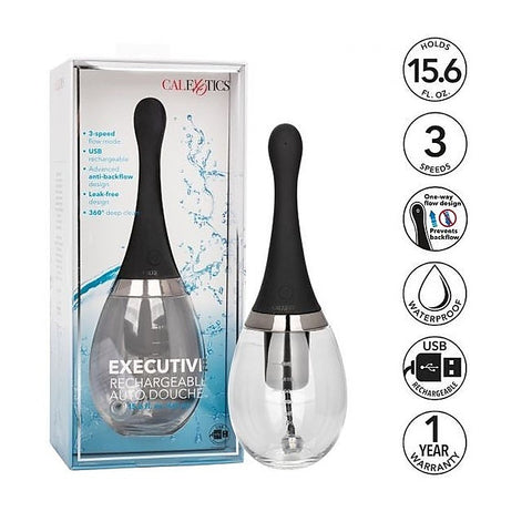 Executive Rechargeable Auto Douche by California Exotics - Anal Cleansing