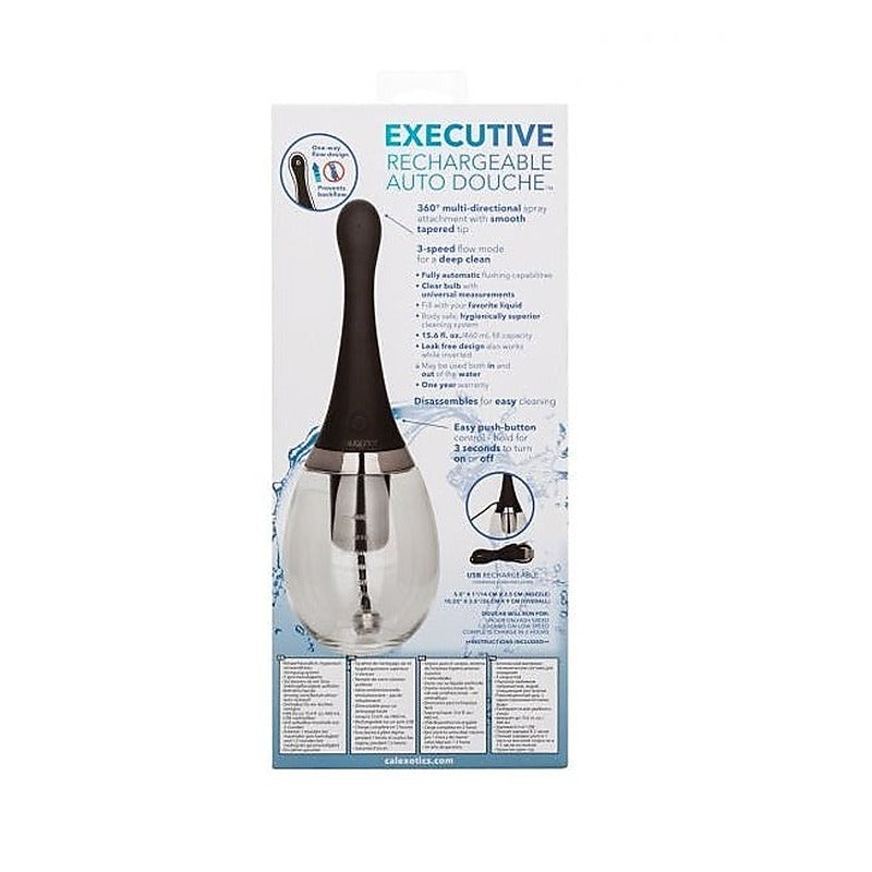 Executive Rechargeable Auto Douche by California Exotics - Anal Cleansing