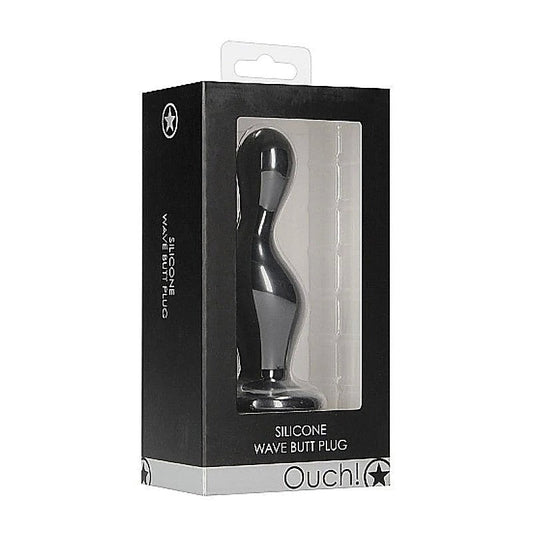 Ouch! Wave Silicone Butt Plug by Shots Toys - Butt Plugs