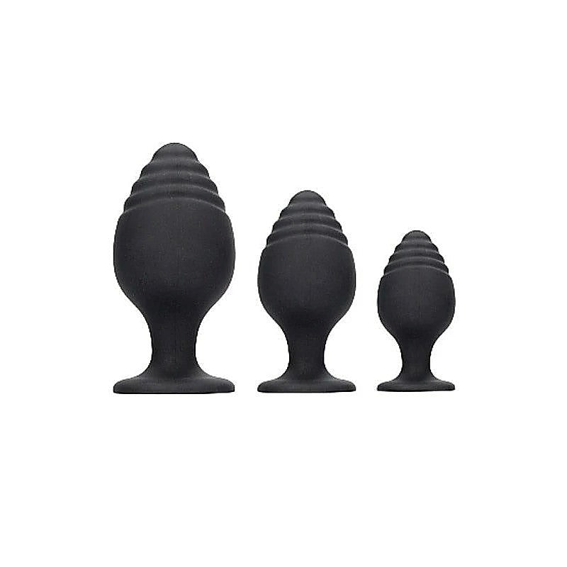Premium Rippled Pleasure Plug by Shots Toys - Butt Plugs