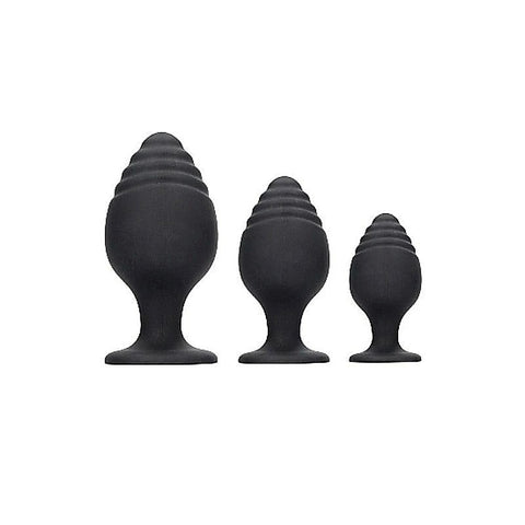 Premium Rippled Pleasure Plug by Shots Toys - Butt Plugs