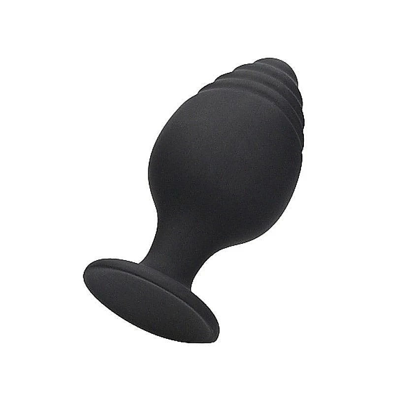 Premium Rippled Pleasure Plug by Shots Toys - Butt Plugs