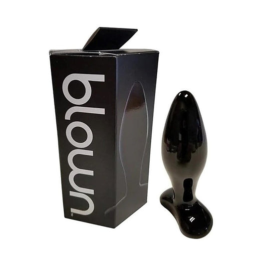 Blown Tapered Small Glass Anal Plug - Glass Sex Toys