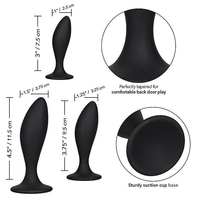 Silicone Curve Anal Plug Kit by California Exotics - Butt Plugs