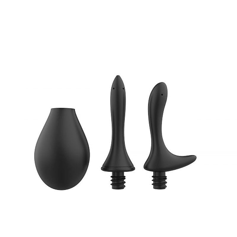 Premium Anal Douche Set Black by Nexus Sex Toys - Anal Cleansing