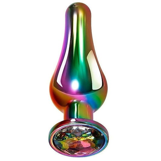 Anal Rainbow Metal Plug Pleasure by Evolved - Butt Plugs