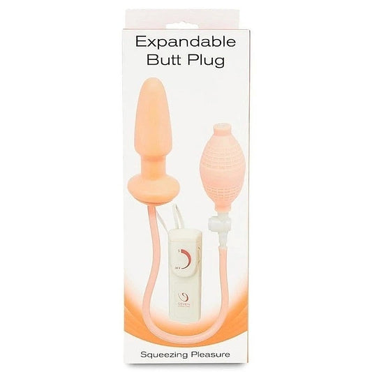 Expandable Butt Plug Flesh by Seven Creations - Anal Vibrators