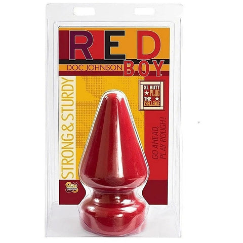 Red Boy The Challenge Butt Plug by Doc Johnson - Butt Plugs