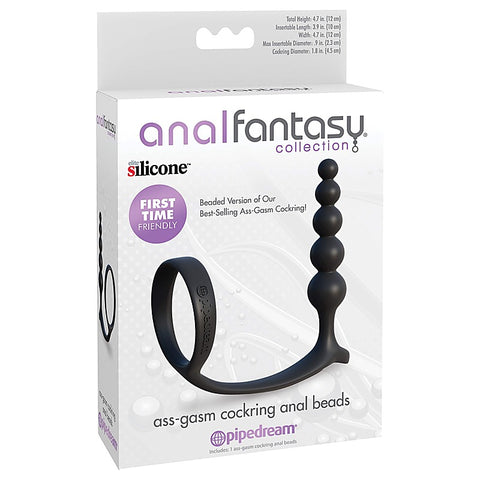 Anal Fantasy Collection Ass-Gasm Cock Ring Anal Beads - Anal Beads and Balls