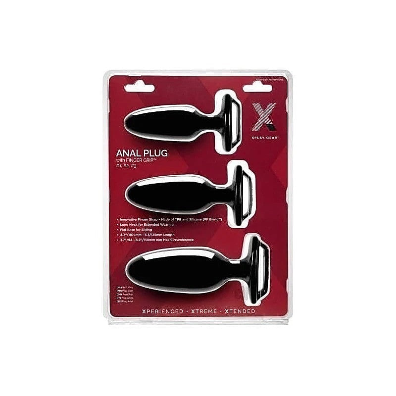 Xplay Anal Plug with Finger Grip Kit by Perfect Fit - Anal Dildos