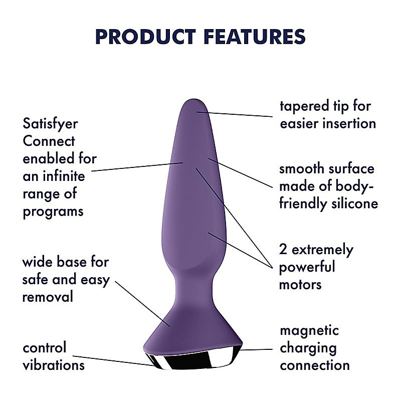 Plug-ilicious 1 App Controlled Anal Vibrator by Satisfyer - Remote Control Vibrators