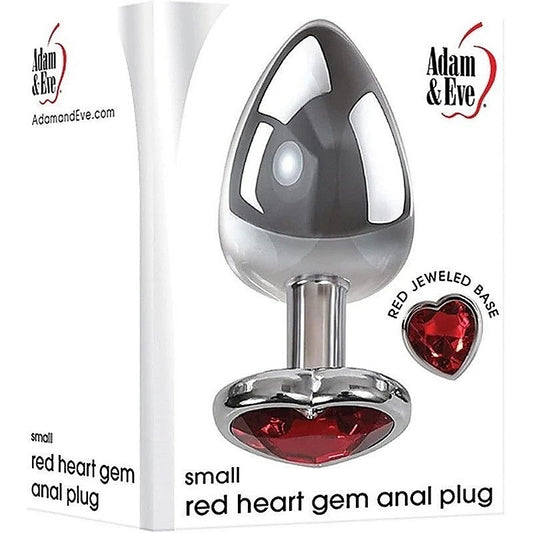 Red Heart Gem Anal Plug by Adam & Eve - Butt Plugs
