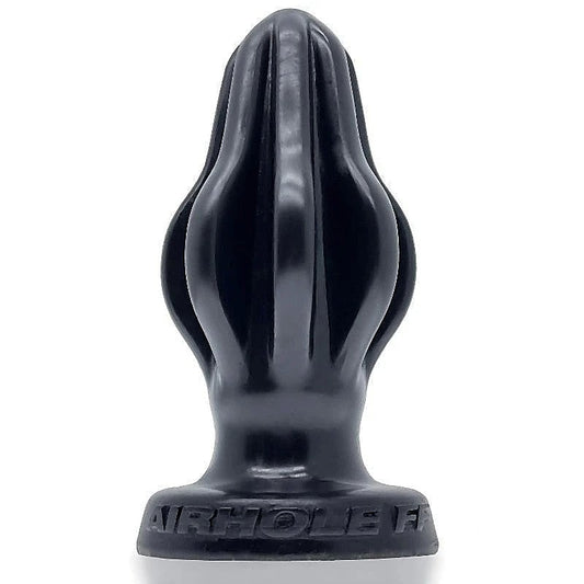 Airhole-2 Finned Buttplug Eggplant Butt Plug by Oxballs - Butt Plugs