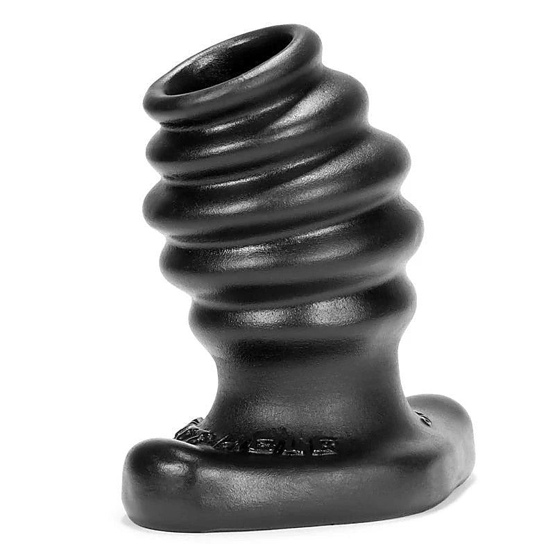 Butthole-2 Hollow Plug Medium Black by Oxballs - Butt Plugs