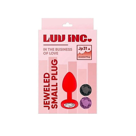 JP31 Small Jeweled Silicone Butt Plug by Luv Inc - Prostate Toys