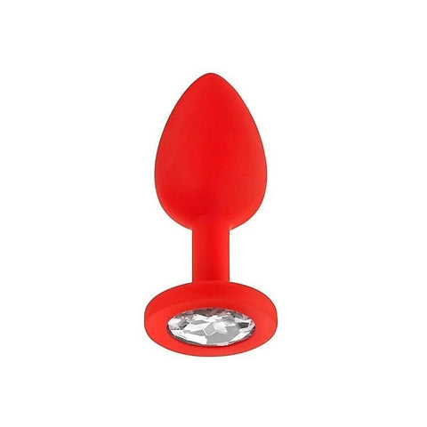 JP31 Small Jeweled Silicone Butt Plug by Luv Inc - Prostate Toys