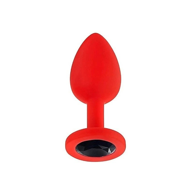 JP31 Small Jeweled Silicone Butt Plug by Luv Inc - Prostate Toys