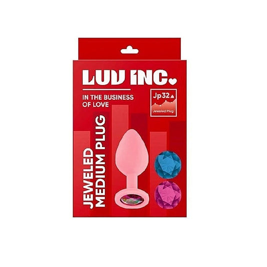 Luv Inc Jp32 Medium Jeweled Plug Pink by VVOLE LLC - Prostate Toys