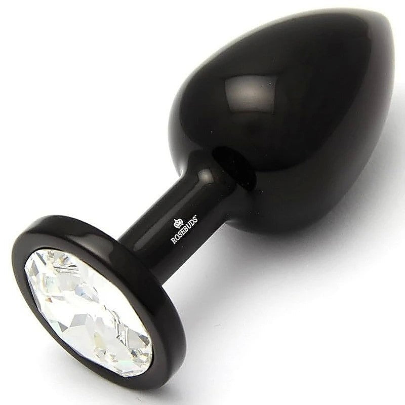 Premium ALU Black M - Clear by Rosebuds Jewelry - Butt Plugs