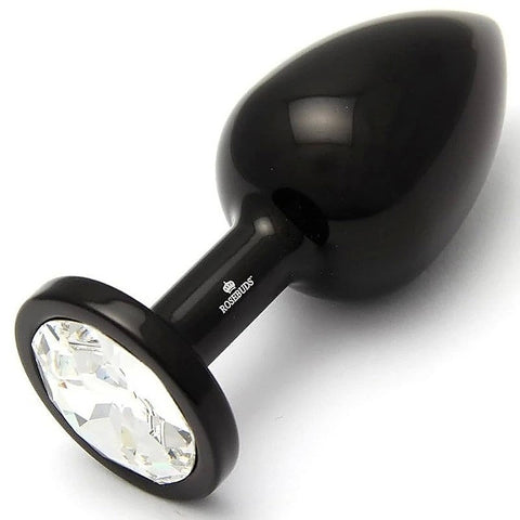 Premium ALU Black M - Clear by Rosebuds Jewelry - Butt Plugs