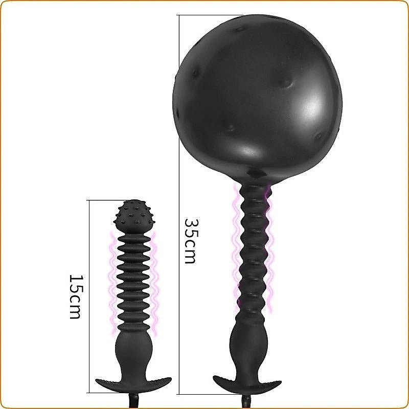 Inflatable Dildo Thrusting Anal Plug by BDStyle - Butt Plugs