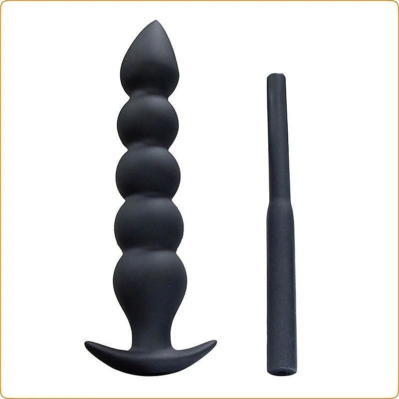 Five Ball Inflatable Dildo Anal Beads by BDStyle - Butt Plugs