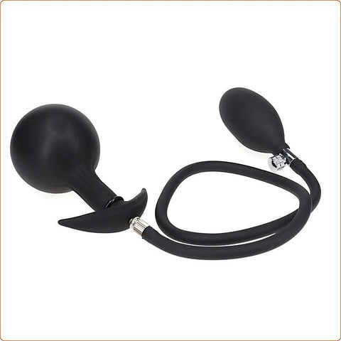 Inflatable Dildo Metal Ball Inside Butt Plug by BDStyle - Butt Plugs