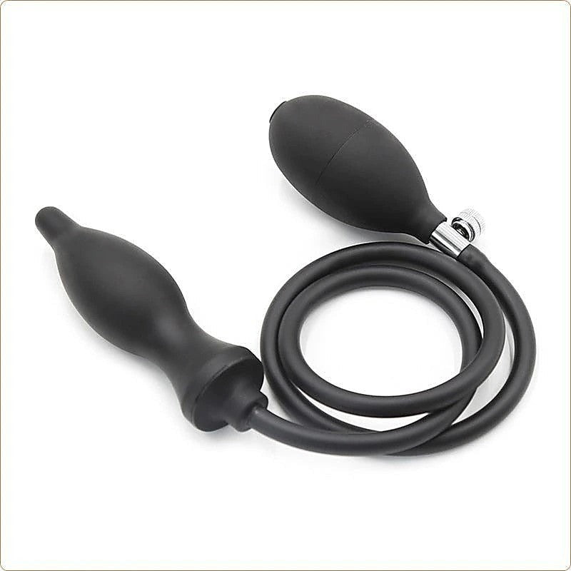 Dark Inflator Silicone Inflatable Dildo Anal Plug by BDStyle - Butt Plugs