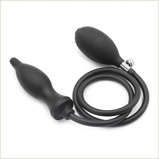 Dark Inflator Silicone Inflatable Dildo Anal Plug by BDStyle - Butt Plugs
