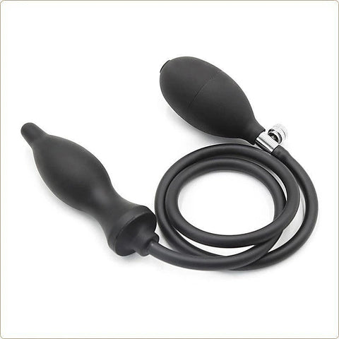 Dark Inflator Silicone Inflatable Dildo Anal Plug by BDStyle - Butt Plugs
