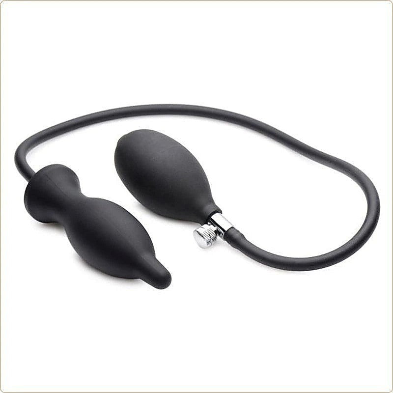 Dark Inflator Silicone Inflatable Dildo Anal Plug by BDStyle - Butt Plugs