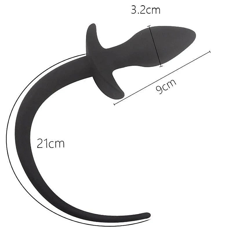 Premium Dog Tail Silicone Butt Plug by BDStyle - Butt Plugs