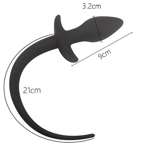 Premium Dog Tail Silicone Butt Plug by BDStyle - Butt Plugs