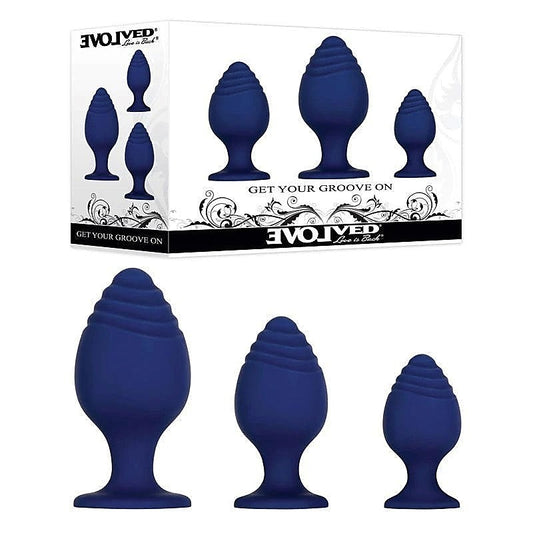 GET YOUR GROOVE ON Butt Plug Set by Evolved - Butt Plugs