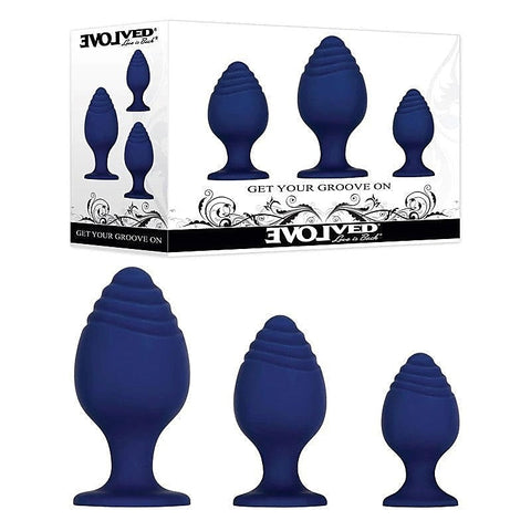 GET YOUR GROOVE ON Butt Plug Set by Evolved - Butt Plugs