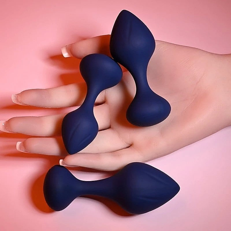 Playboy Pleasure Tail Trainer Butt Plug Set by Evolved - Butt Plugs