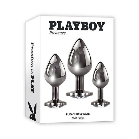 Playboy Pleasure 3 Ways Anal Plugs Set by Evolved - Butt Plugs